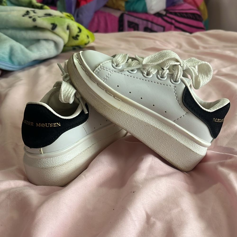 USED Alexander McQueen toddler sneakers.